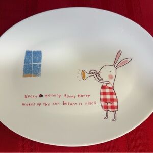 Danish Maileg Bunny Honey Character Melamine Child's Plate